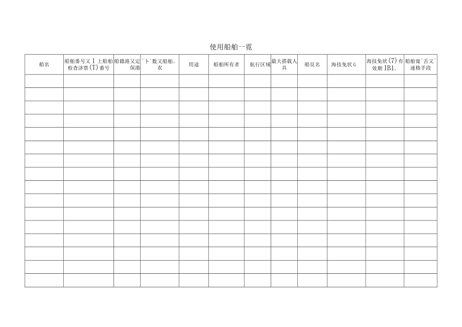 使用船舶一覧.docx_第1页