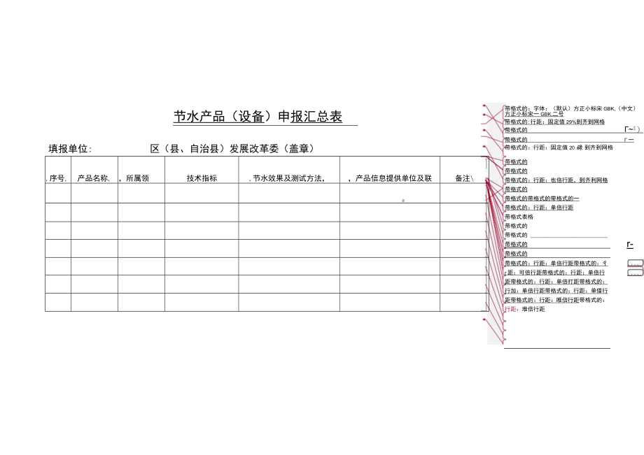 节水产品设备申报汇总表.docx_第1页