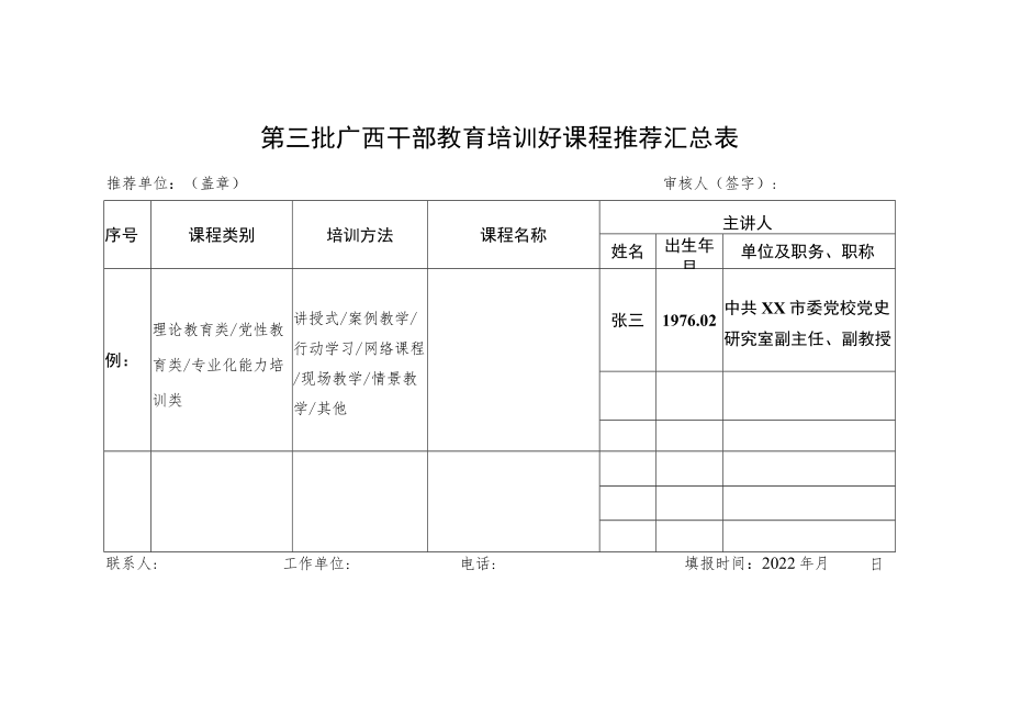 第三批广西干部教育培训好课程推荐汇总表.docx_第1页