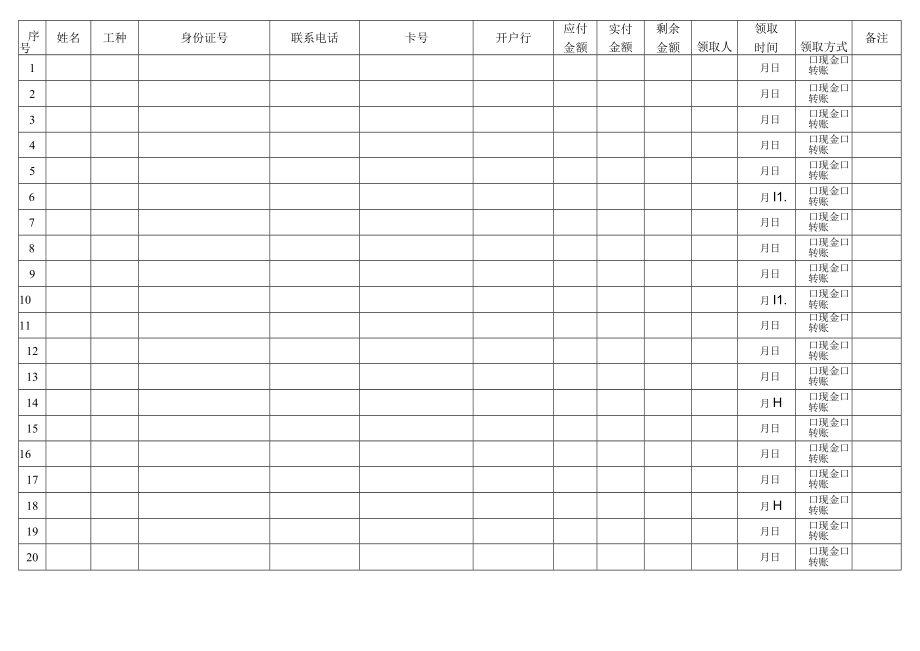 农民工工资表.docx_第2页