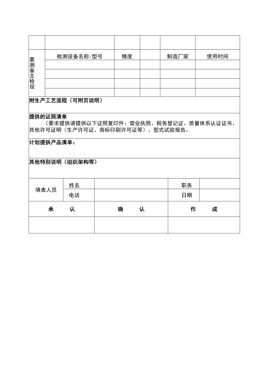 通用供应商基本资料调查表.docx_第2页