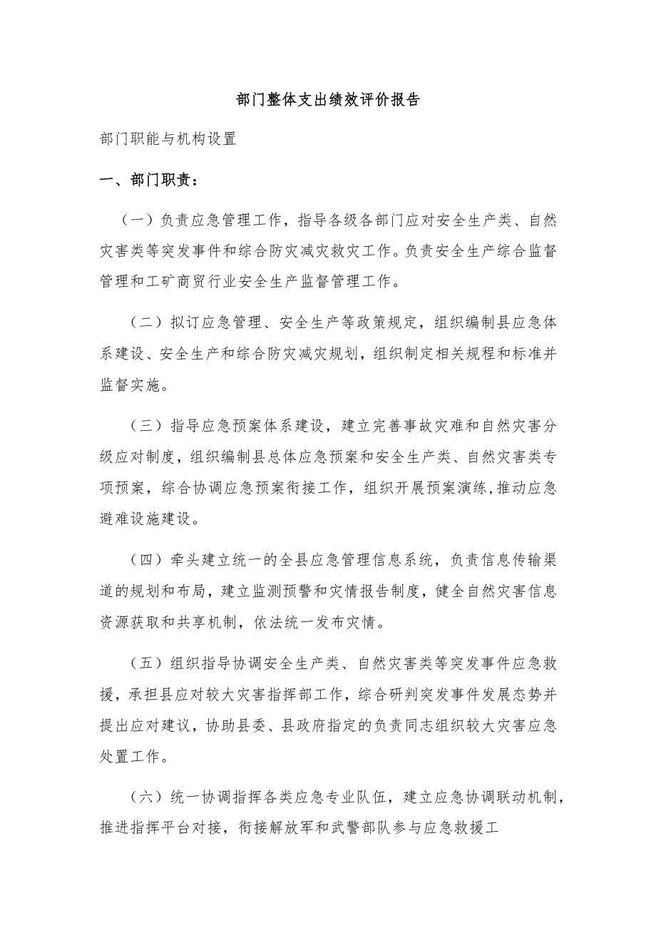 部门整体支出绩效评价自评报告.docx_第3页