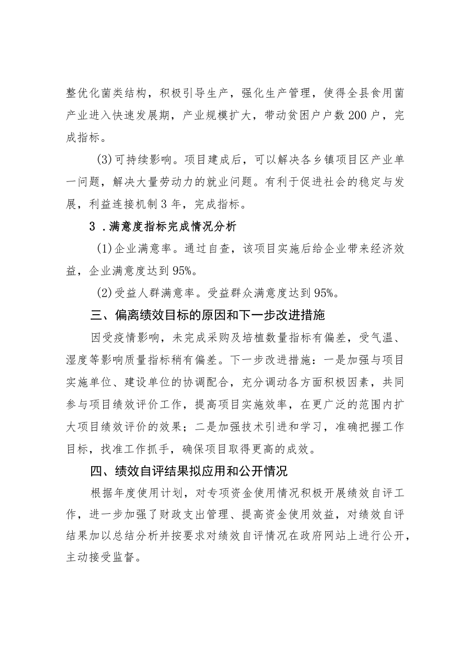 金耳生产与种植产业建设项目资金绩效自评报告.docx_第3页