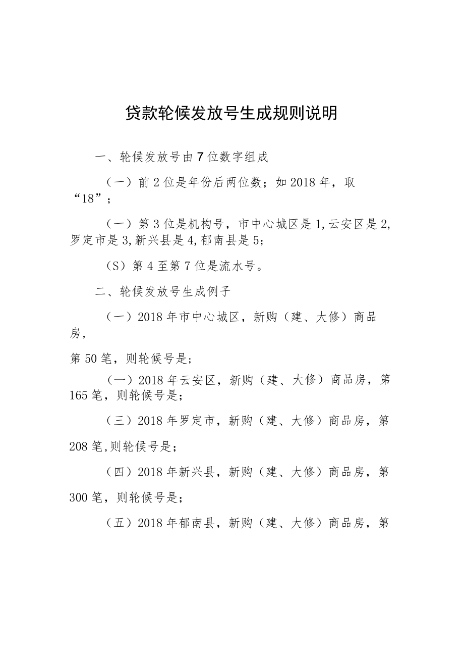 贷款轮候发放号生成规则说明.docx_第1页