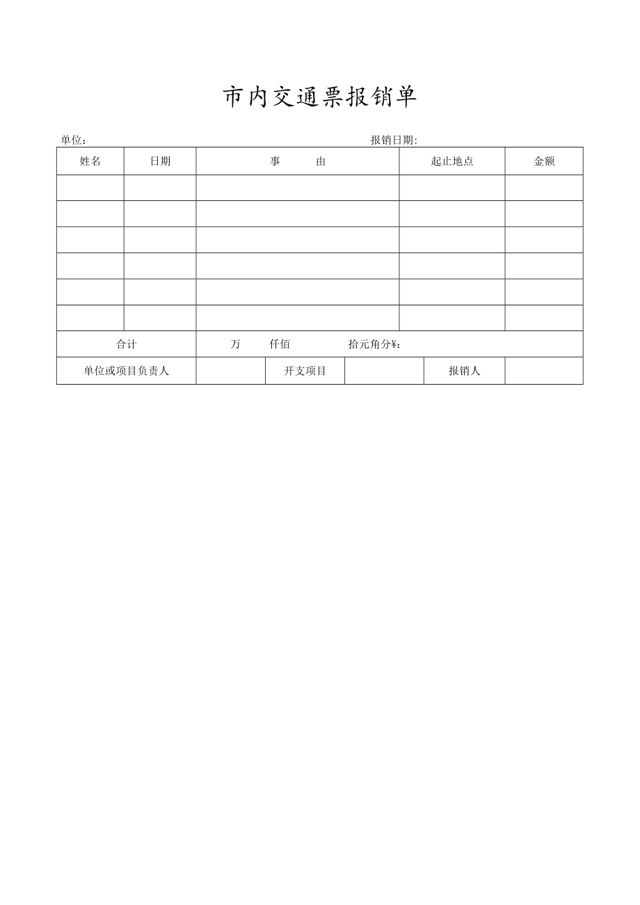 市内交通票报销单.docx_第1页