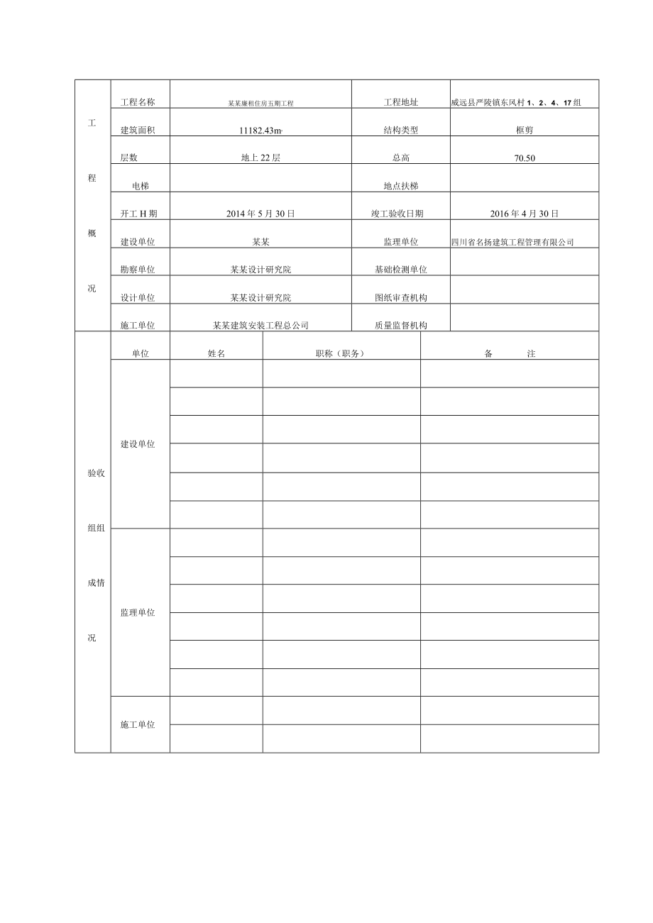 廉租住房基础设施工程竣工验收报告Word模板.docx_第2页