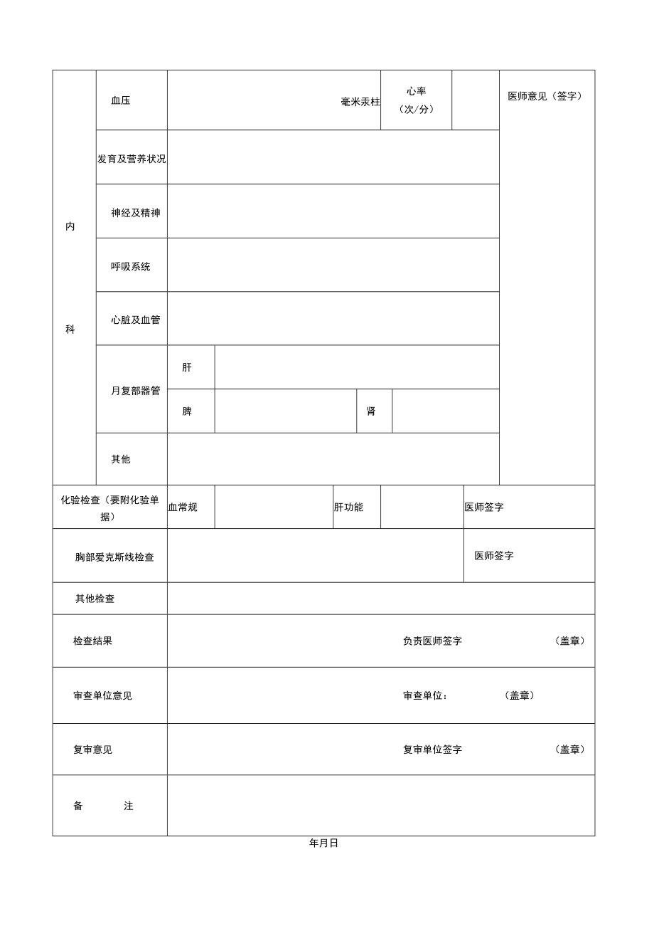 贵州民族大学年研究生入学考试体格检查表.docx_第2页