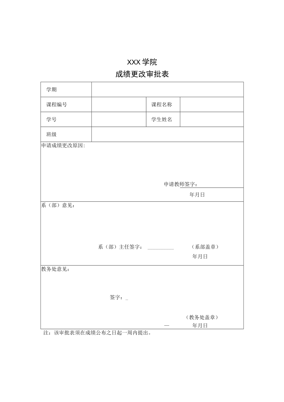 成绩更改审批表.docx_第1页