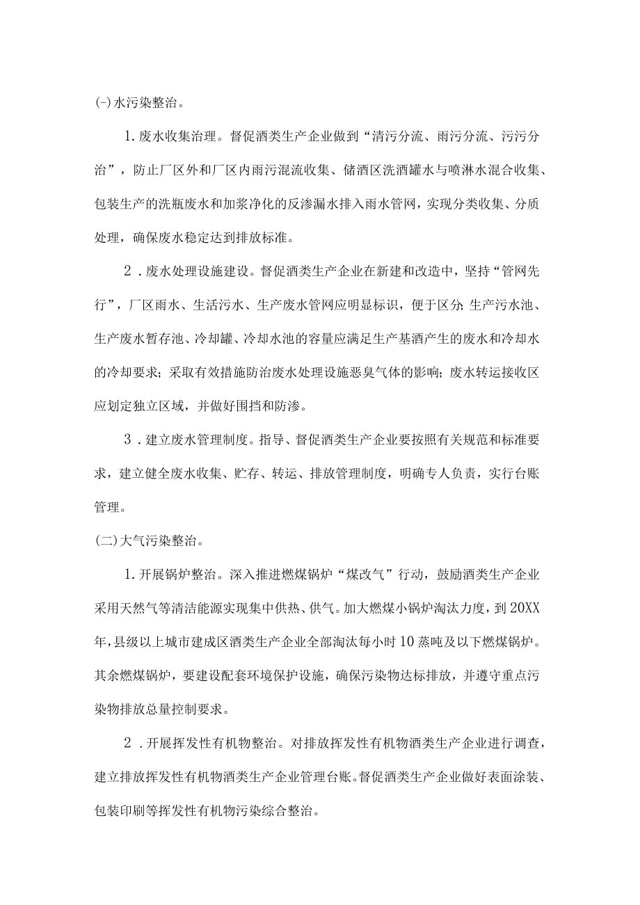 酒类生产企业“三废”整治行动工作方案.docx_第2页