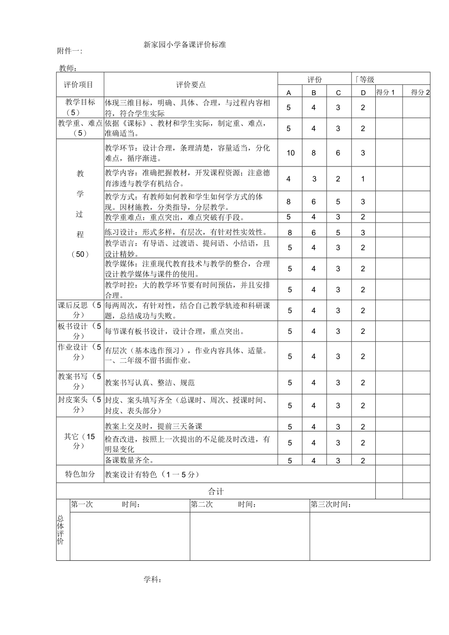 课堂教学等级评定实施方案.docx_第3页