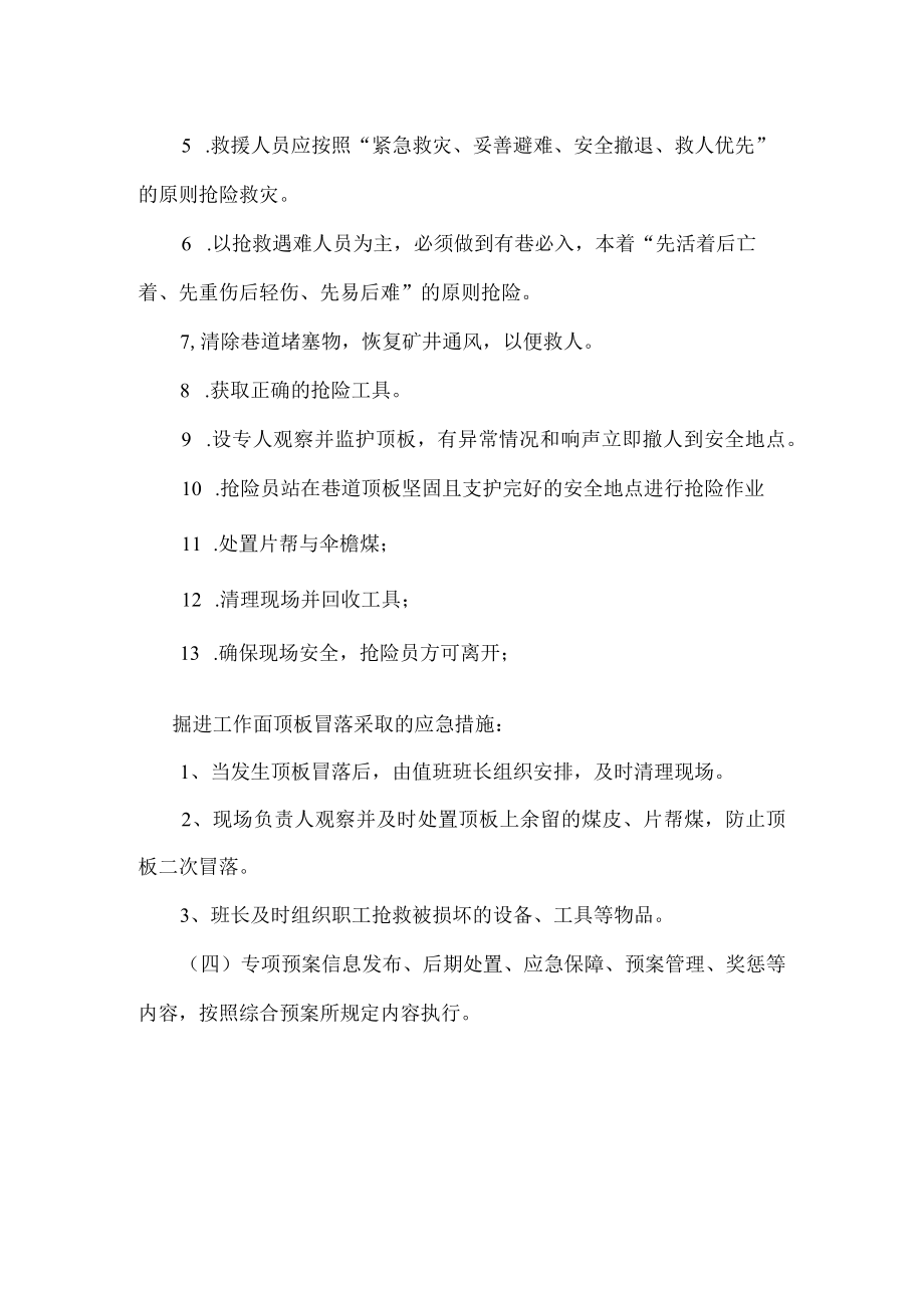 煤矿安全生产顶板事故专项应急预案.docx_第2页