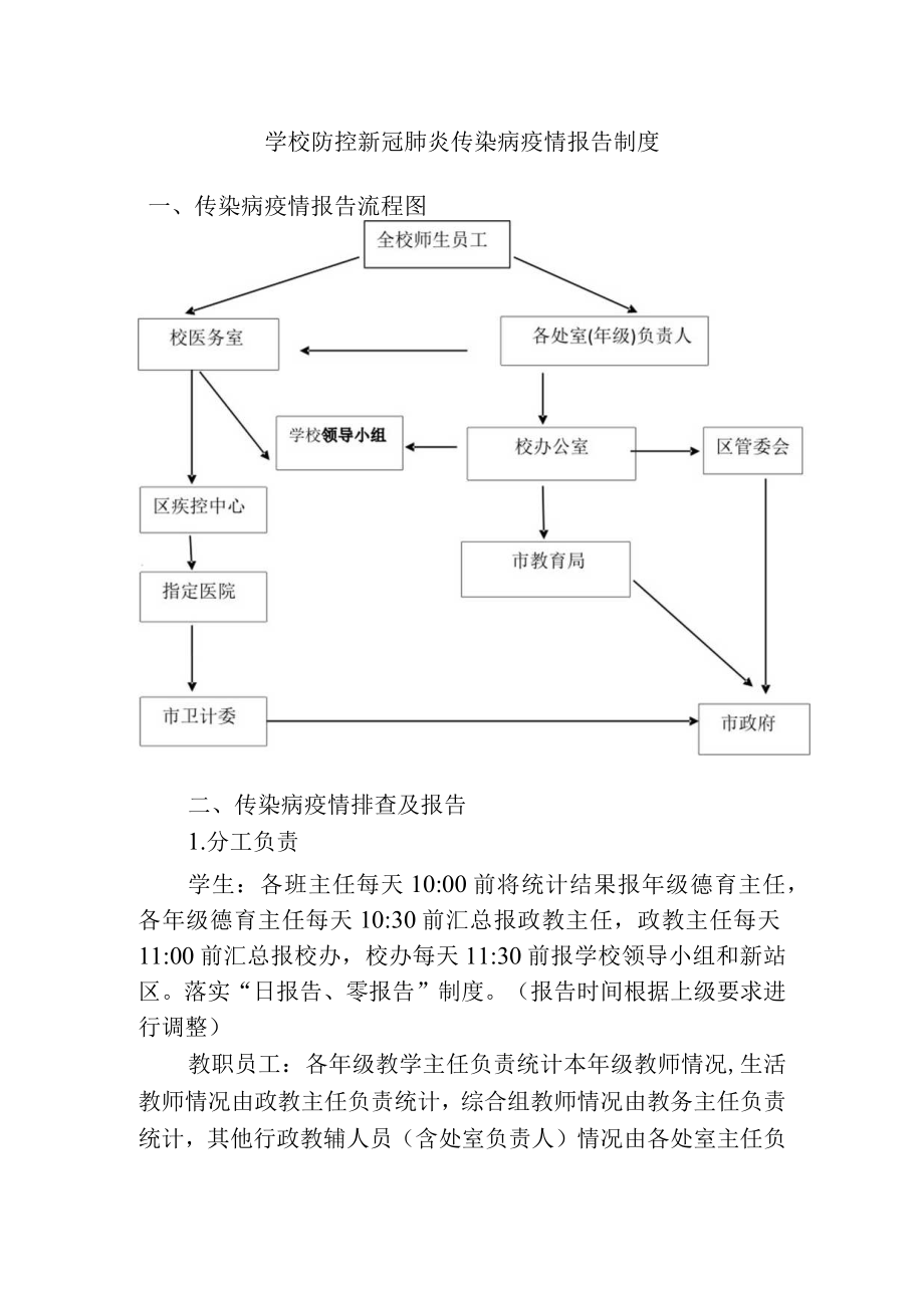 学校防控新冠肺炎传染病疫情报告制度.docx_第1页