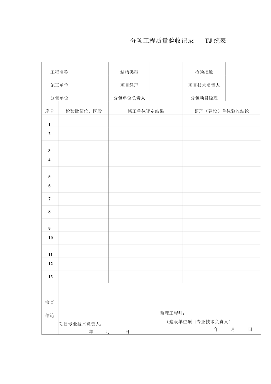 建筑施工项目钢结构子分部工程质量验收记录表.docx_第2页