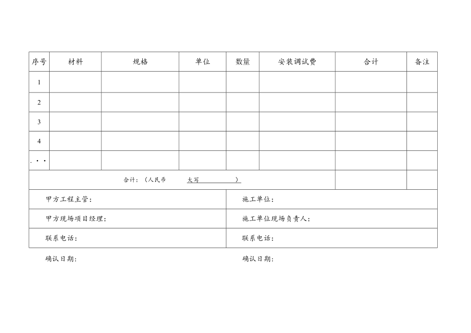 工程项目施工完成结算清单表.docx_第2页