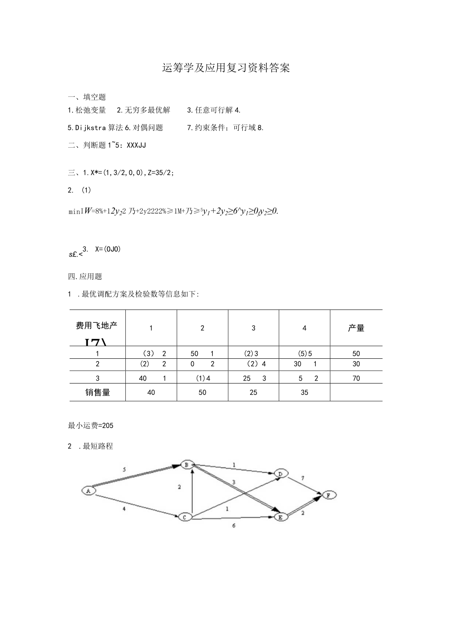 运筹学及应用复习资料填空题.docx_第3页