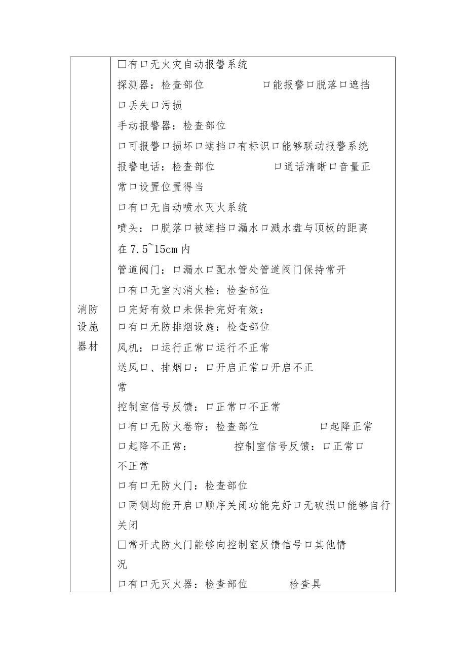 定期防火检查记录.docx_第2页