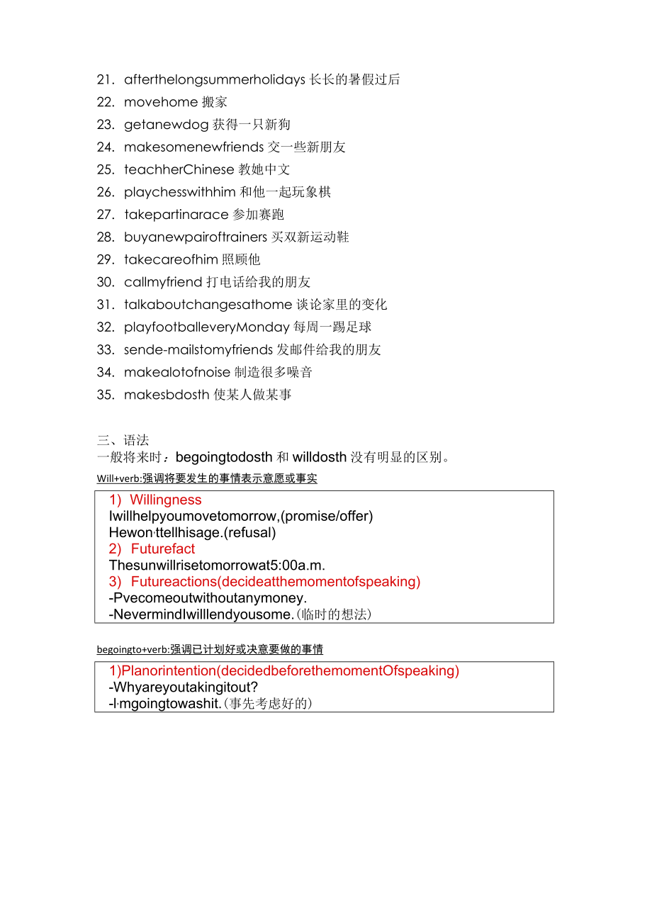 香港朗文5A 第一单元知识要点 词汇语法.docx_第2页