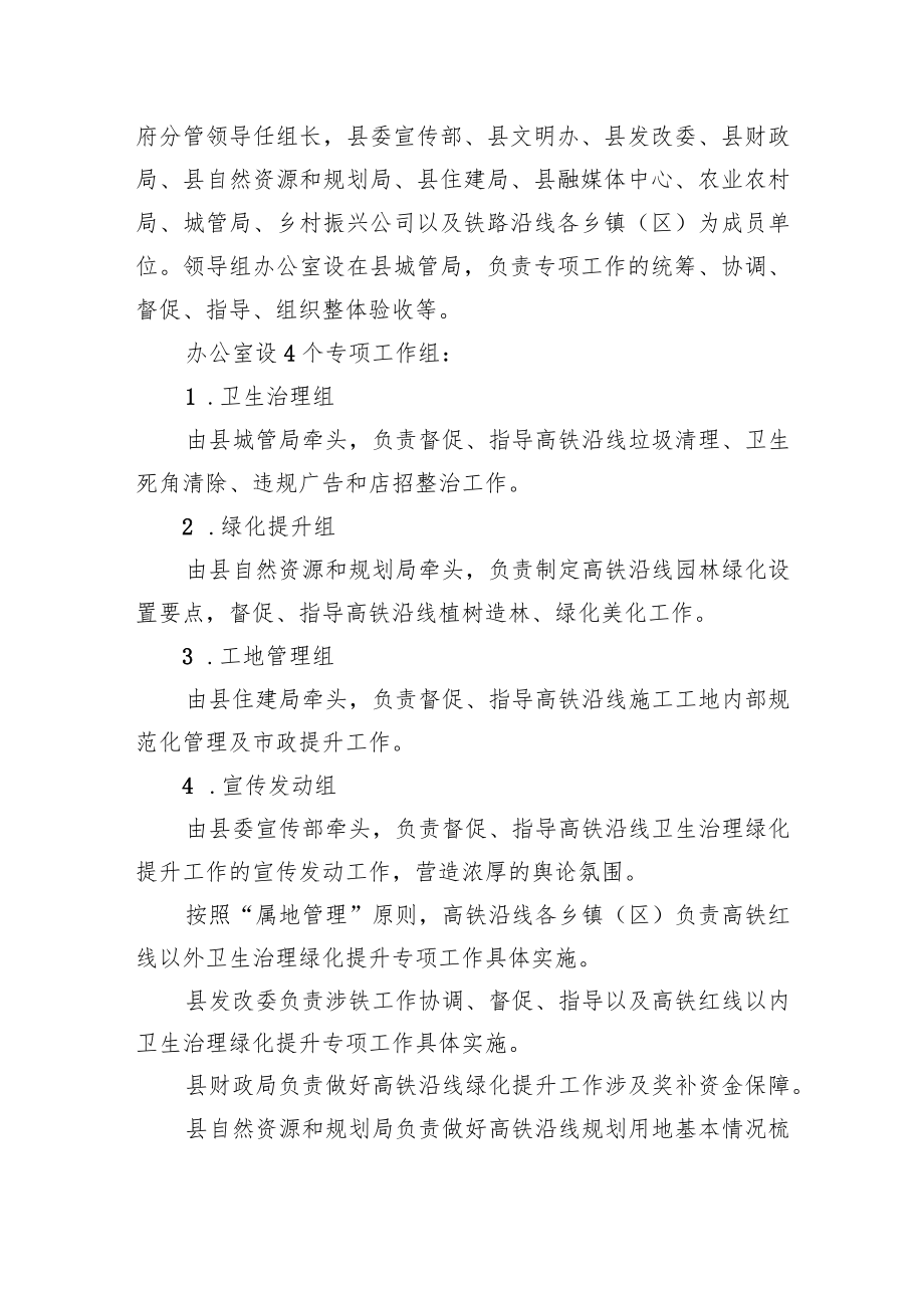 高铁沿线卫生治理绿化提升专项工作方案.docx_第2页