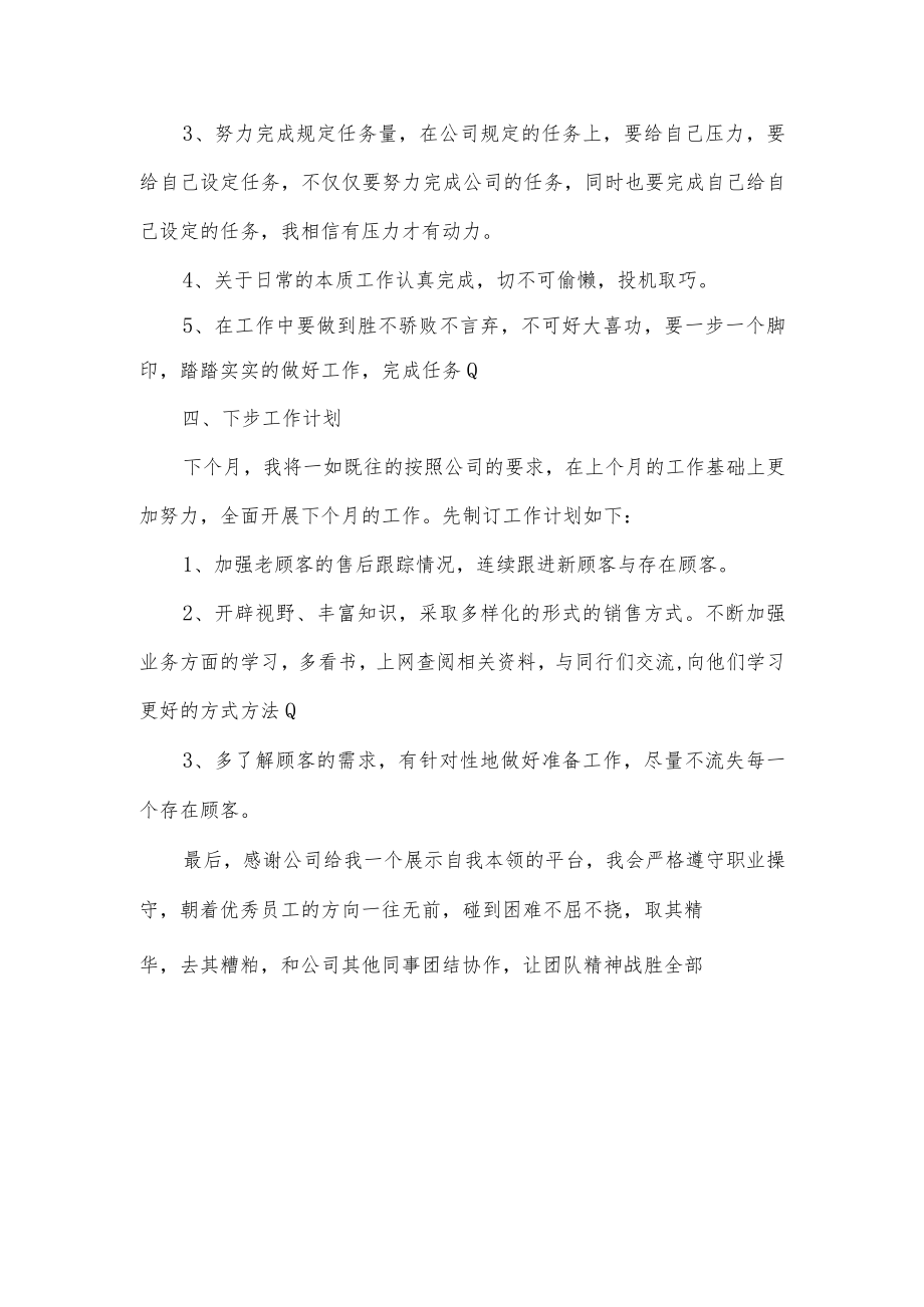 汽车销售个人月度工作总结.docx_第2页