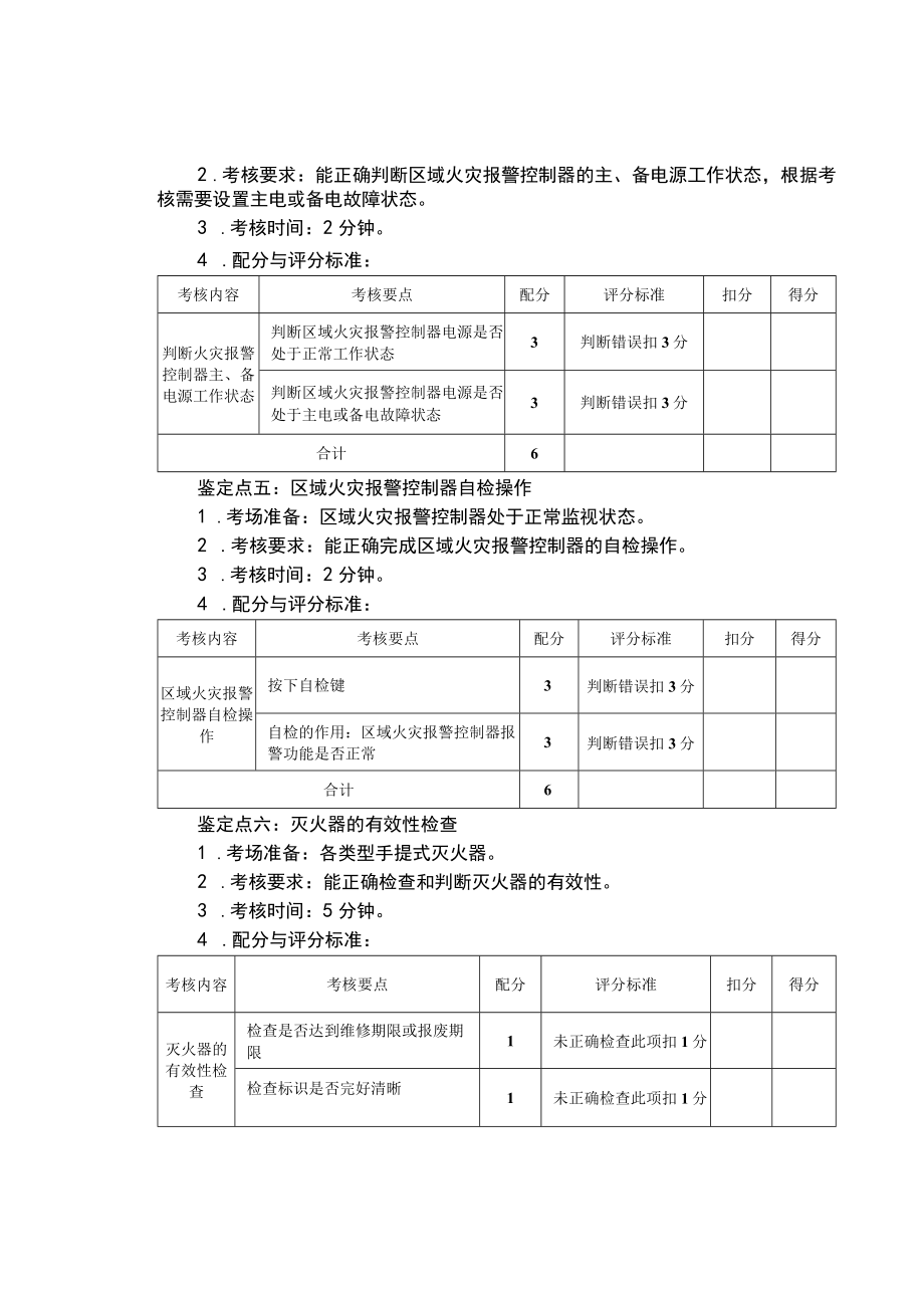 消防设施操作员-初级中级实操题库及评分标准.docx_第3页