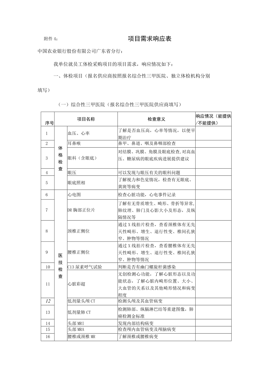 项目需求响应表 - 副本.docx_第1页