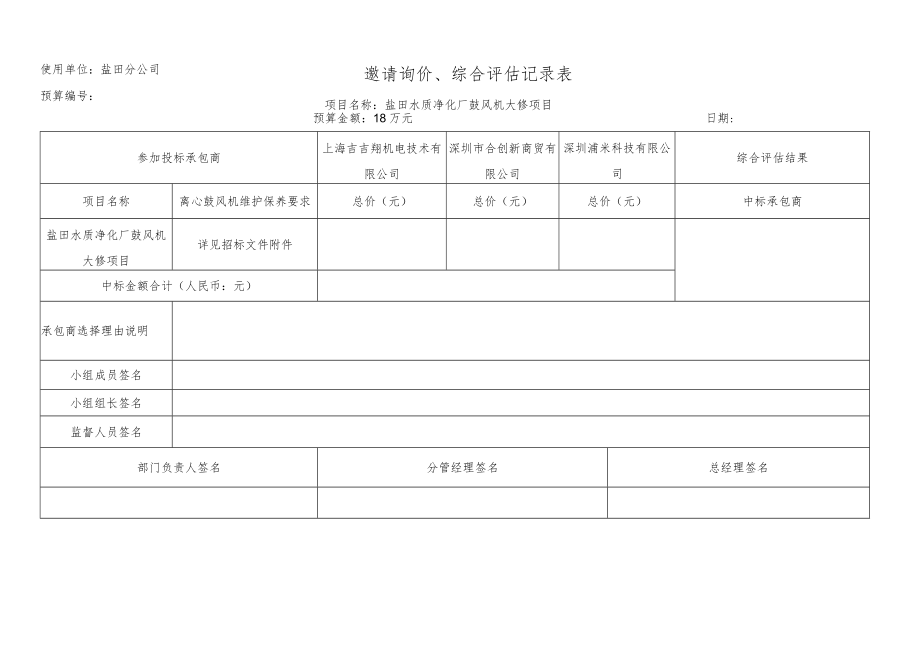 邀请询价、综合评估记录表.docx_第1页