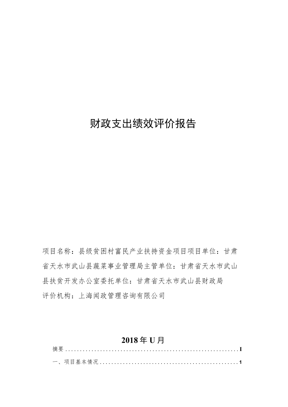 财政支出绩效评价报告.docx_第1页