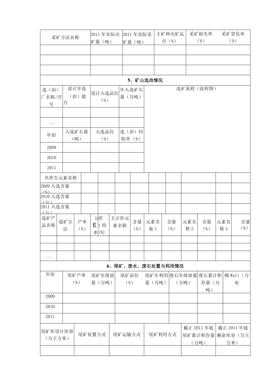 黄金资源“三率”调查表.docx_第2页