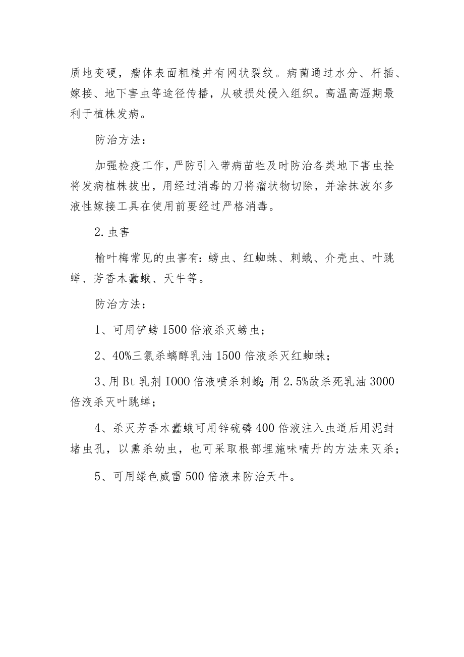 榆叶梅常见病虫害的防治.docx_第2页