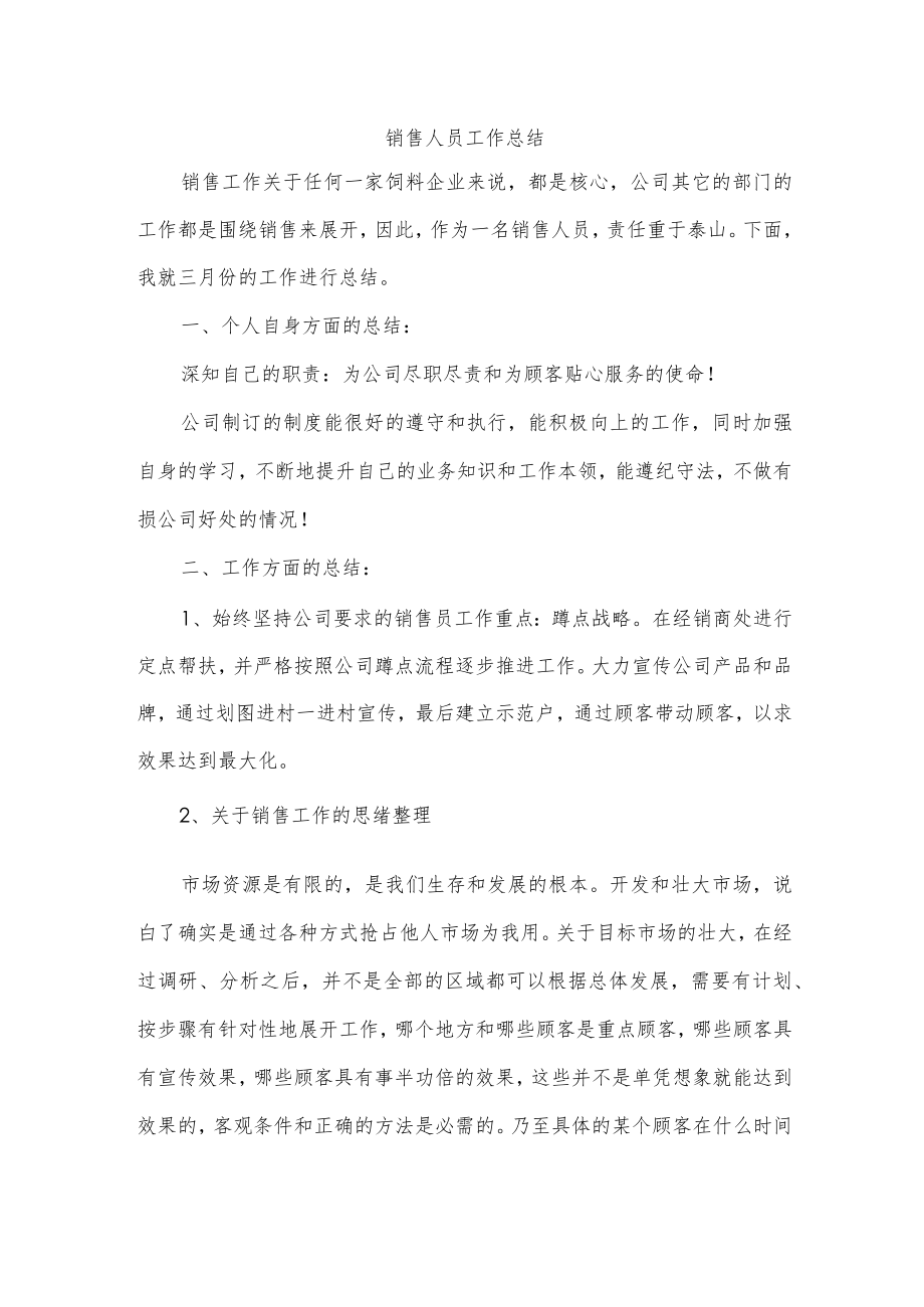 销售人员工作总结.docx_第1页