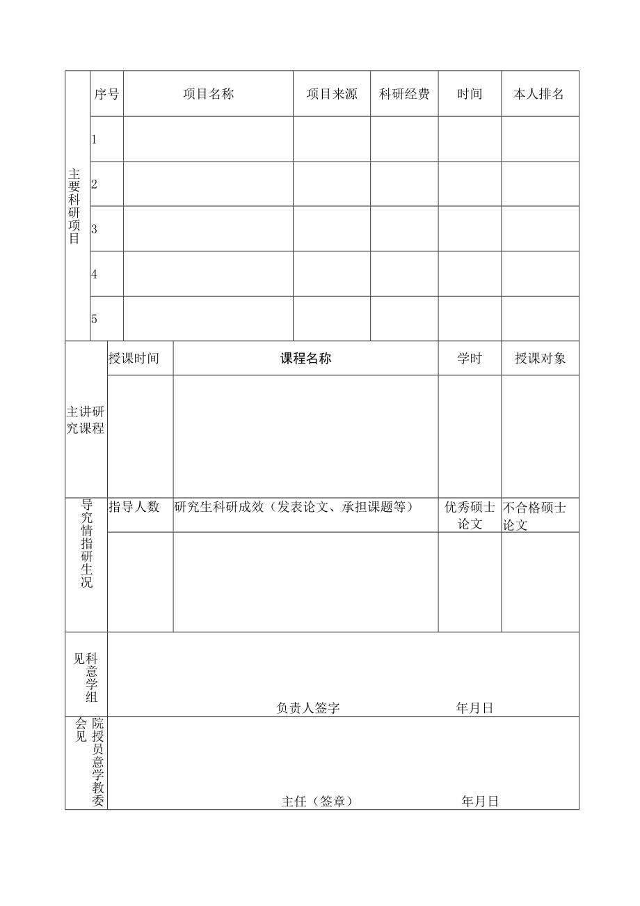 财政与公共管理学院学术型硕士研究生指导教师申报表.docx_第2页