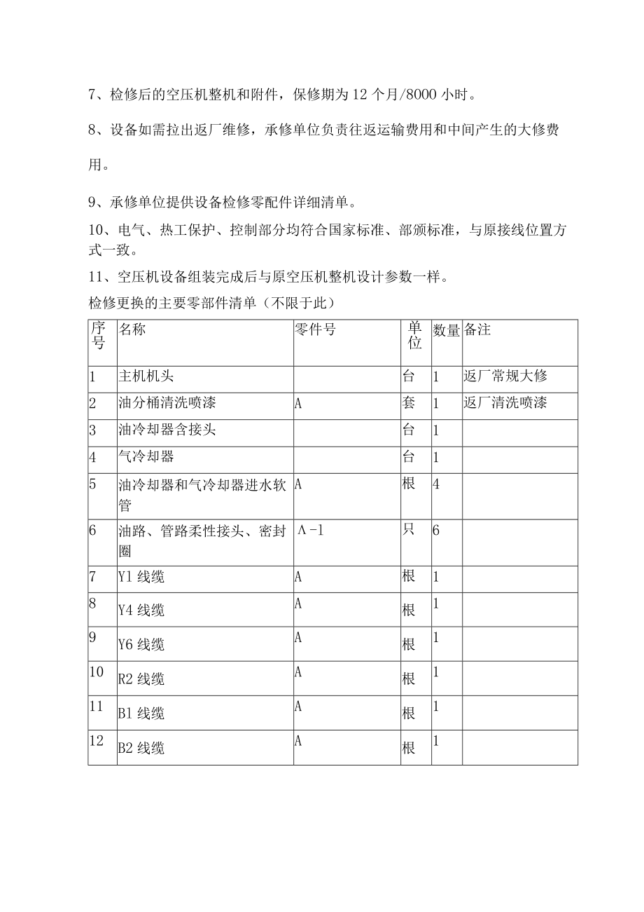 鹤淇发电有限责任公司2×300MW机组#2除灰空压机修复技术规范总则.docx_第3页