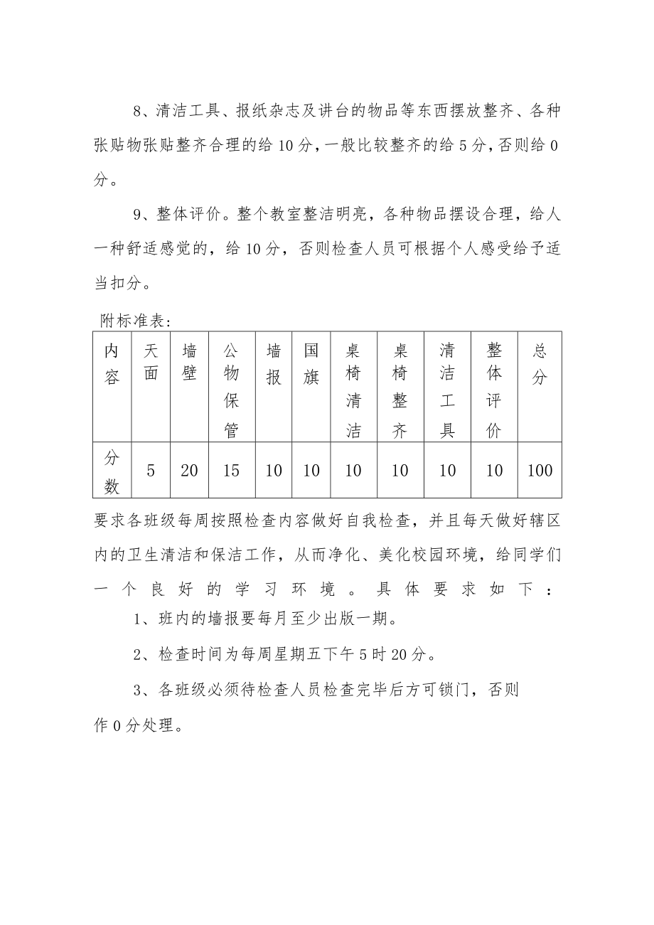 教室内务环境净化的检查制度.docx_第2页