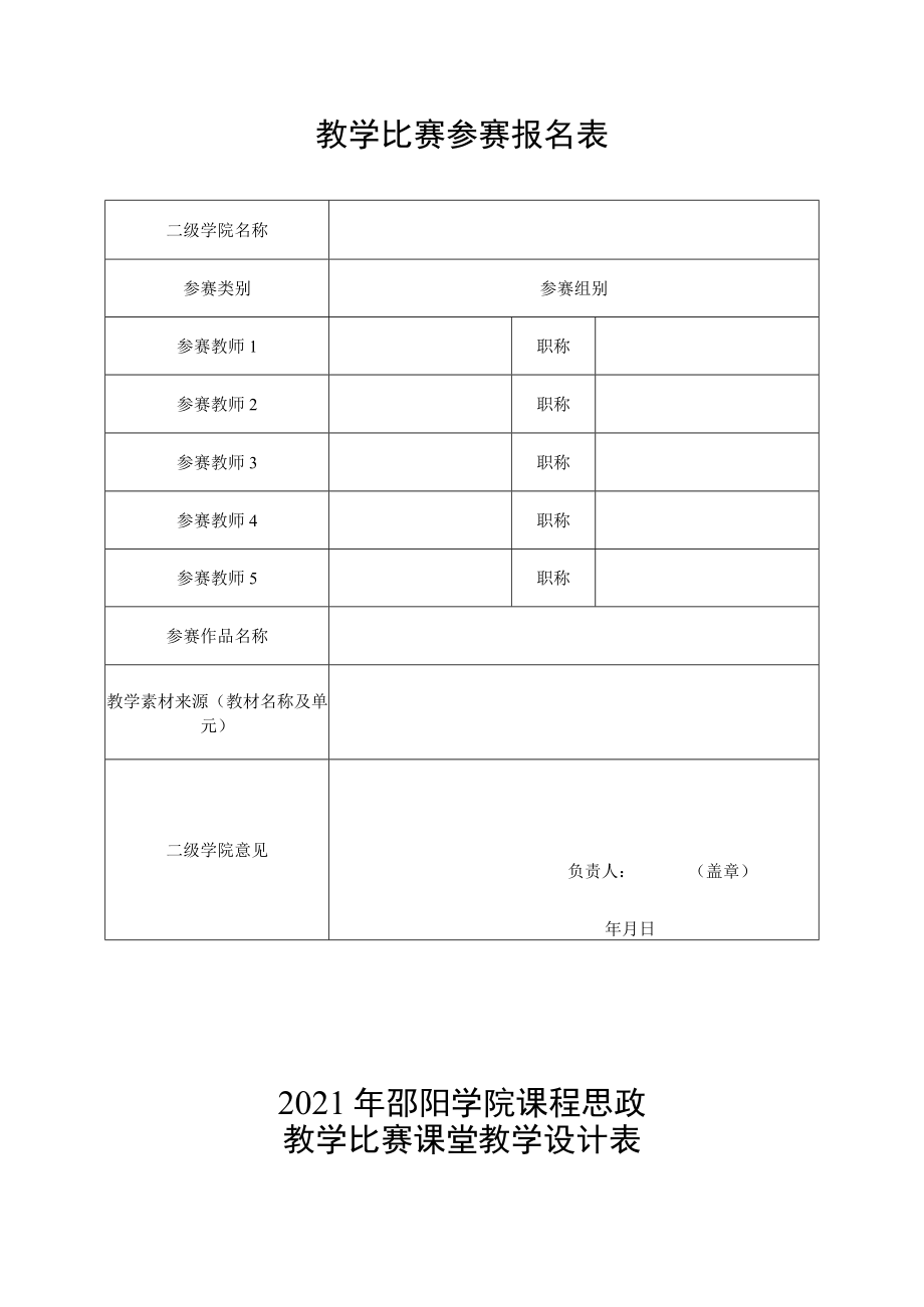 邵阳学院教师课程思政教学比赛推荐教师汇总表.docx_第2页