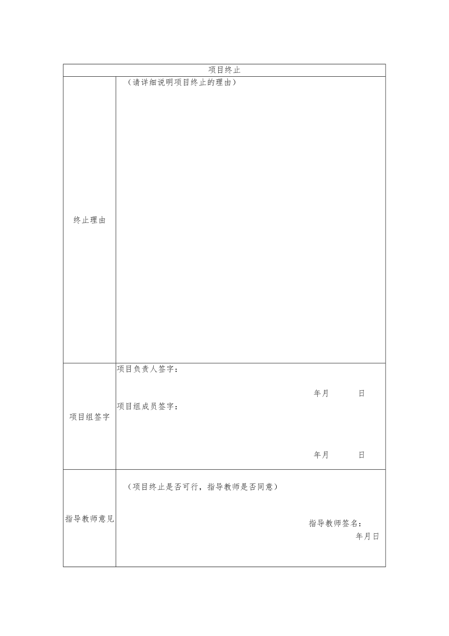 高校、大学创新创业训练计划项目终止申请表.docx_第2页