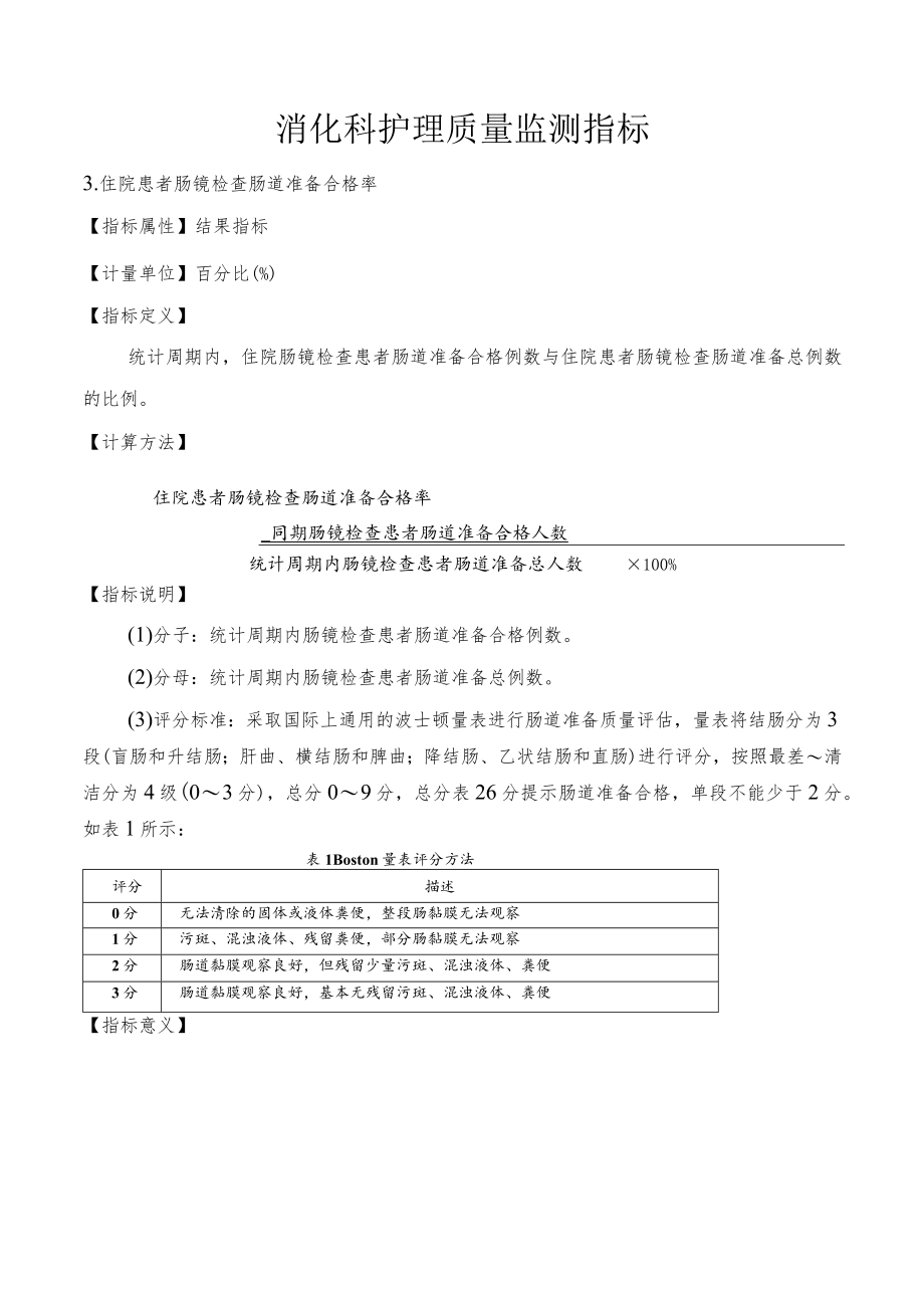 消化科护理质量监测指标.docx_第1页