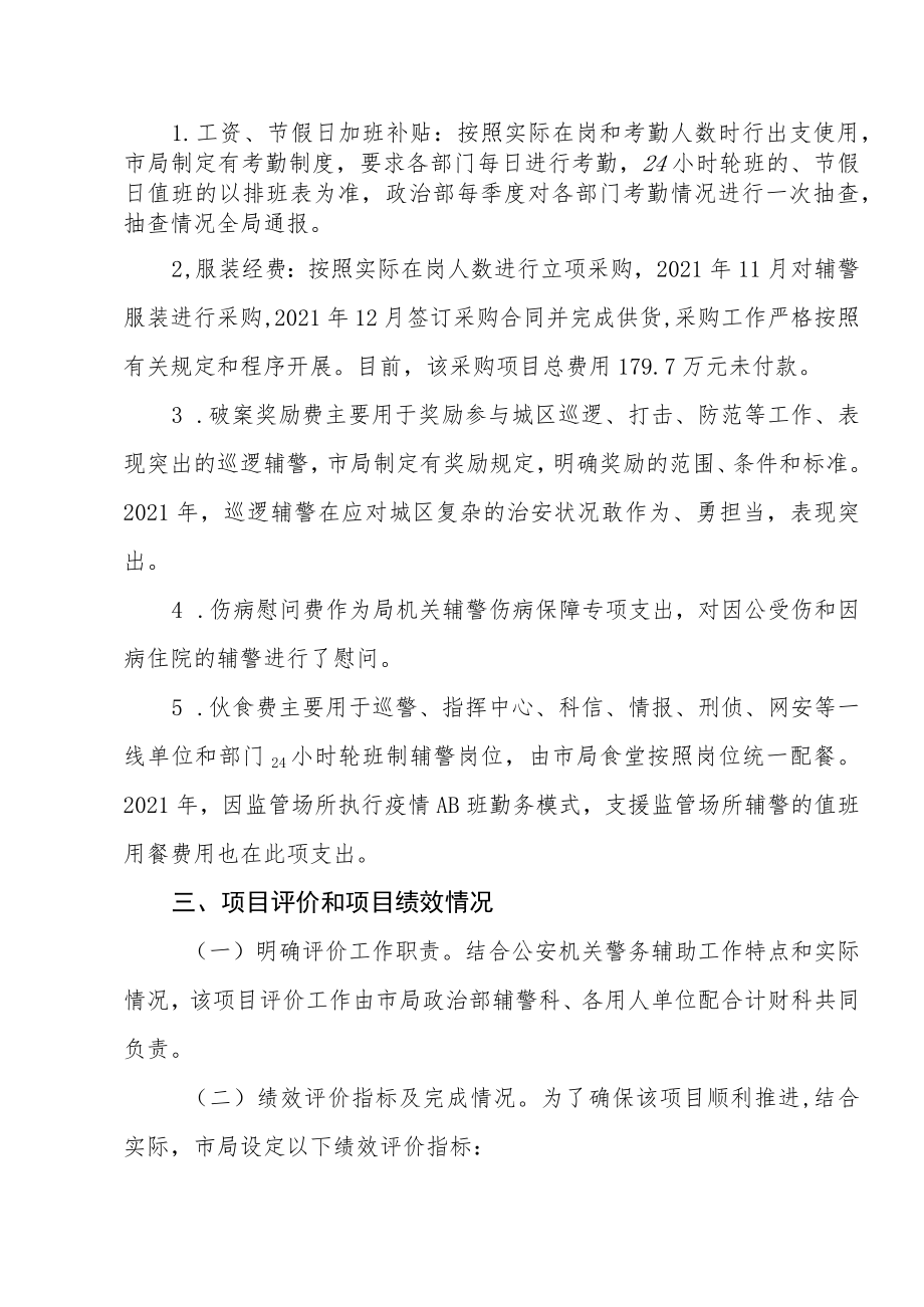 辅警专项经费绩效评价报告.docx_第2页