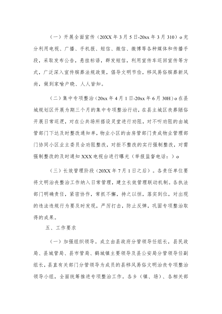 xxx县移风易俗文明治丧专项整治实施方案.docx_第3页