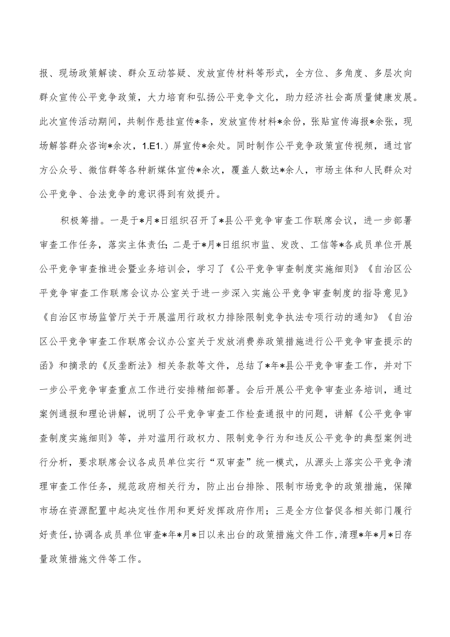 公平竞争审查工作落实情况总结.docx_第3页