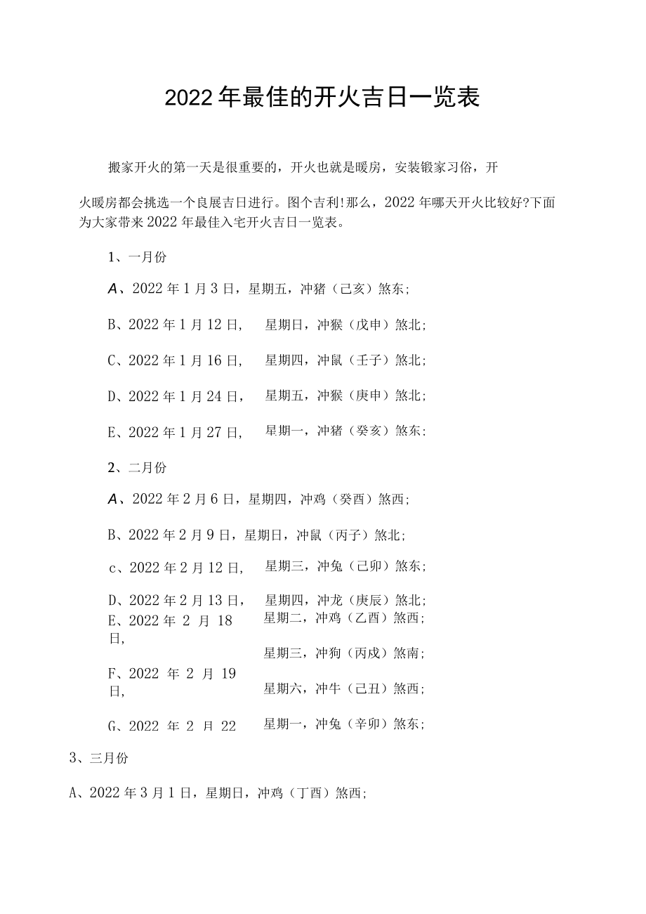 2022年最佳的开火吉日一览表.docx_第1页