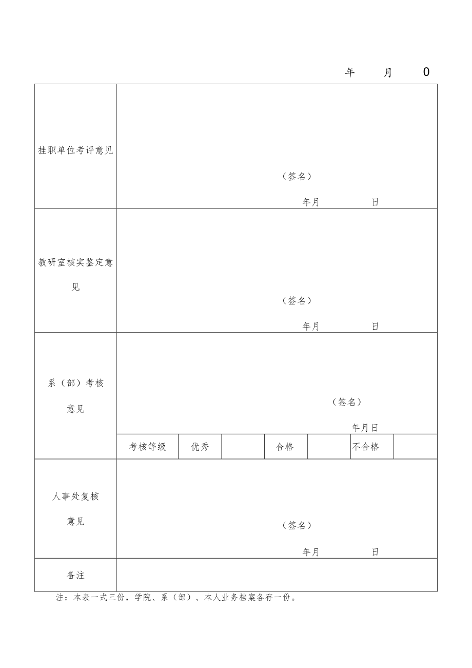 XX职业技术学院专业教师挂职锻炼考核鉴定表.docx_第2页