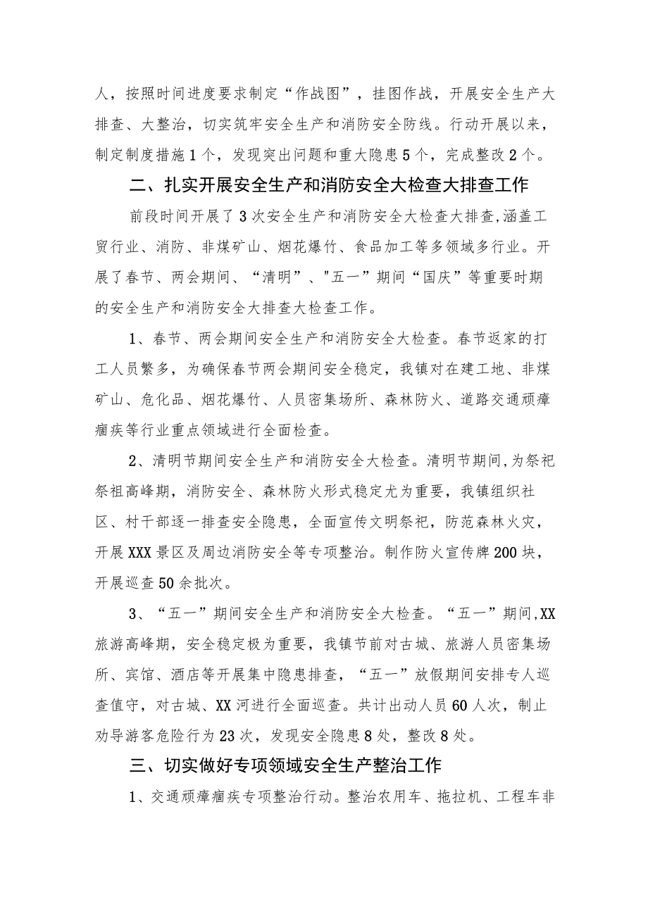 XX镇2022年安全生产和消防安全工作总结.docx_第2页