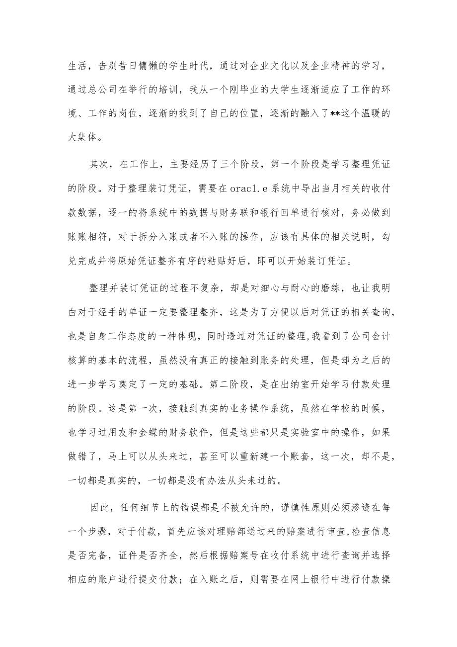 出纳试用期述职报告3篇供借鉴.docx_第3页