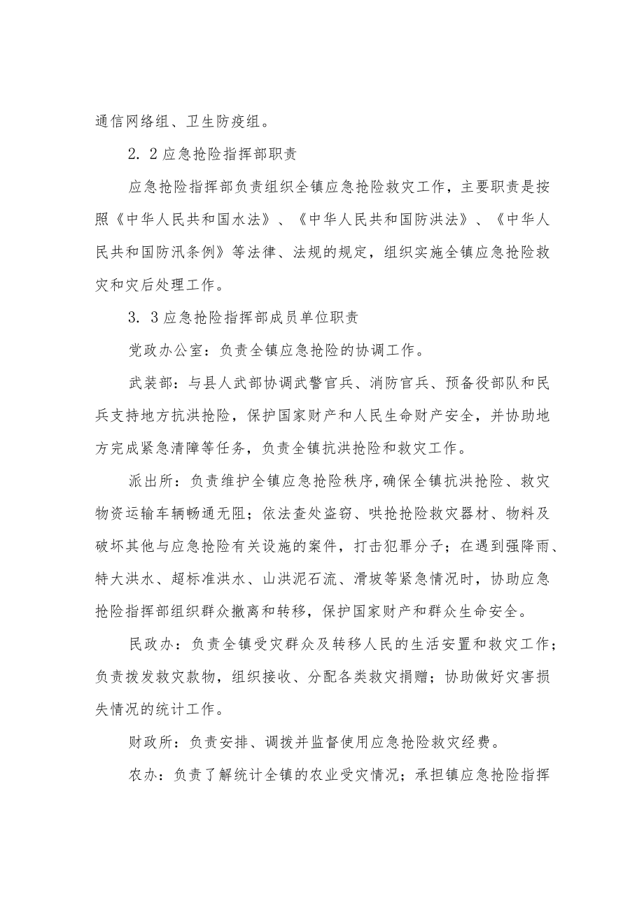 XX镇防汛抢险应急预案.docx_第2页