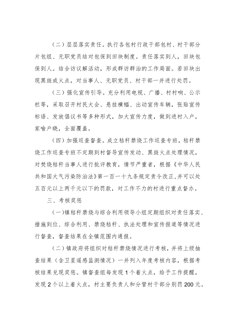 XX镇农作物秸秆露天禁烧和综合利用工作实施方案.docx_第2页