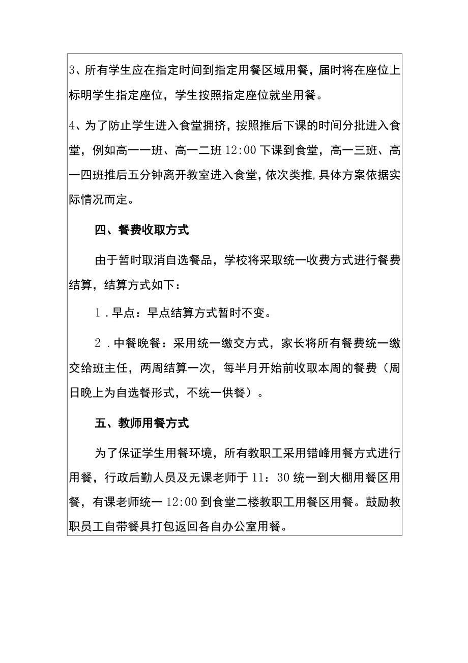 2022学校疫情防控期间师生用餐工作实施方案.docx_第3页