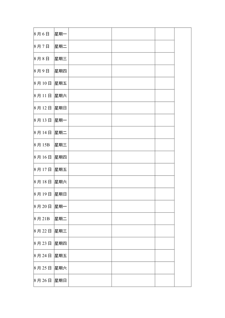 企业单位防汛值班安排表及防汛抗洪值班制度范本合辑.docx_第3页