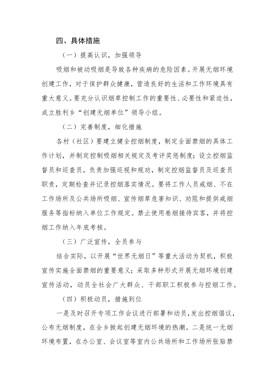 控烟及巩固无烟单位工作实施方案.docx_第2页