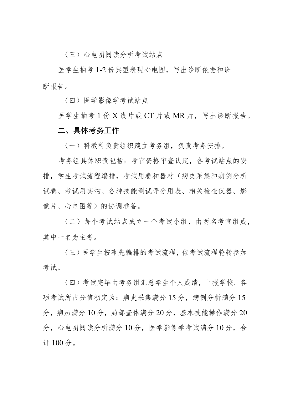 医学院临床医学专业学生毕业临床技能考试制度.docx_第2页