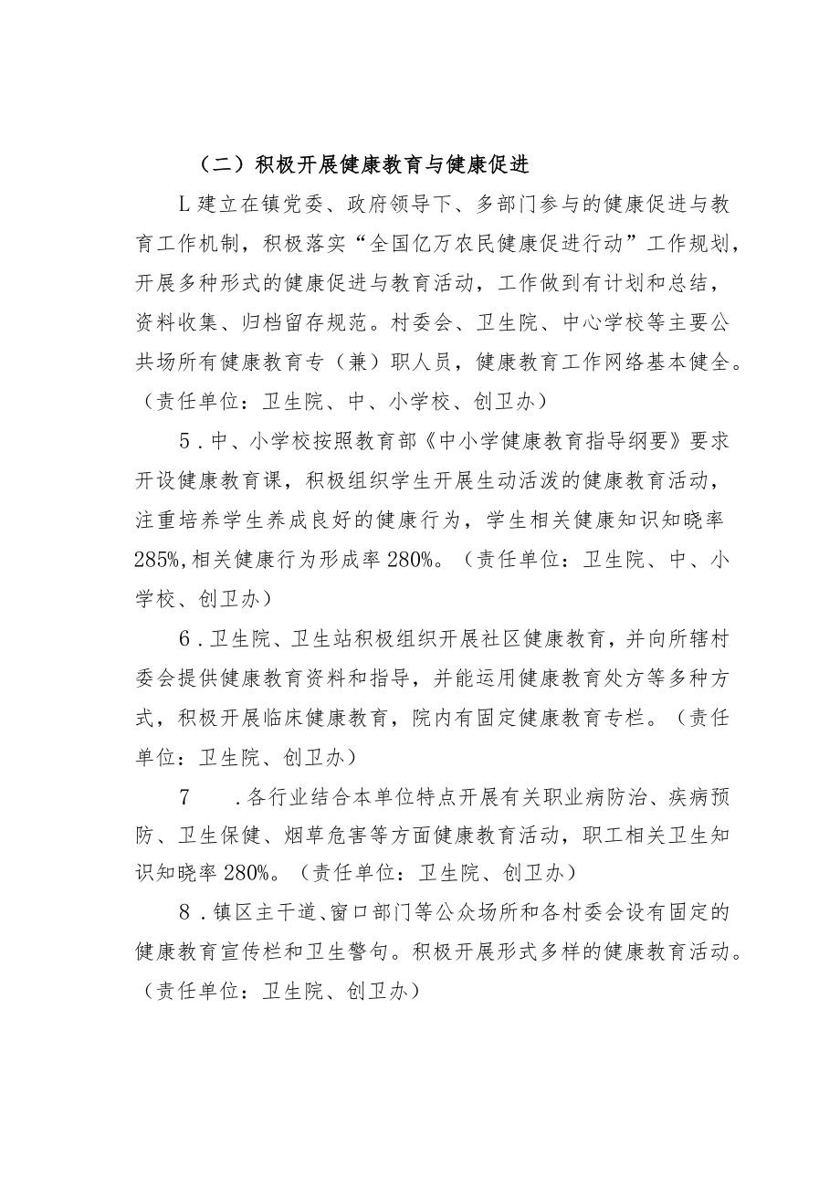 某镇创建某省卫生镇工作方案.docx_第3页